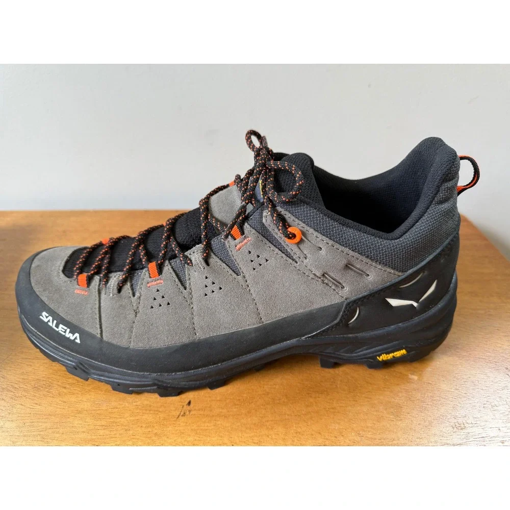 Salewa Men's Alp Trainer 2 GTX Leather Hiking Shoe 13 Bungee Cord Gray Black